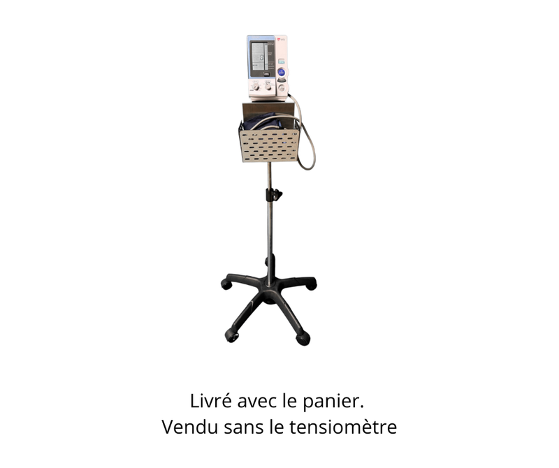 Pied à roulettes pour tensiomètres bras professionnels Omron