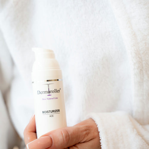 Crème hydratante Dermaroller aux vitamines A, C et E