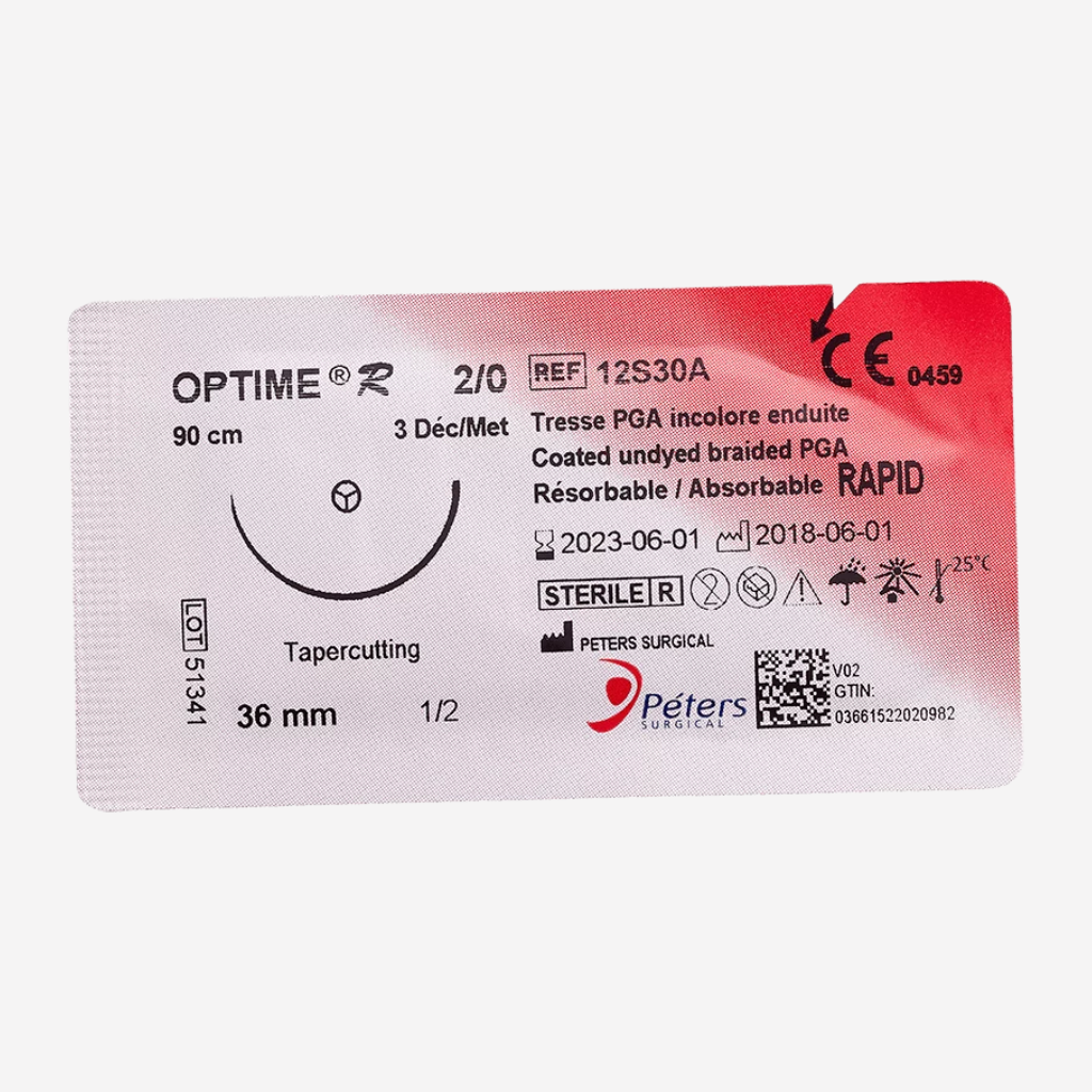 Fils de sutures Optime R Incolore - Boite de 36